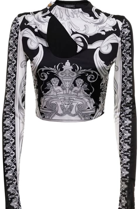 topwear versace|versace tops for women.